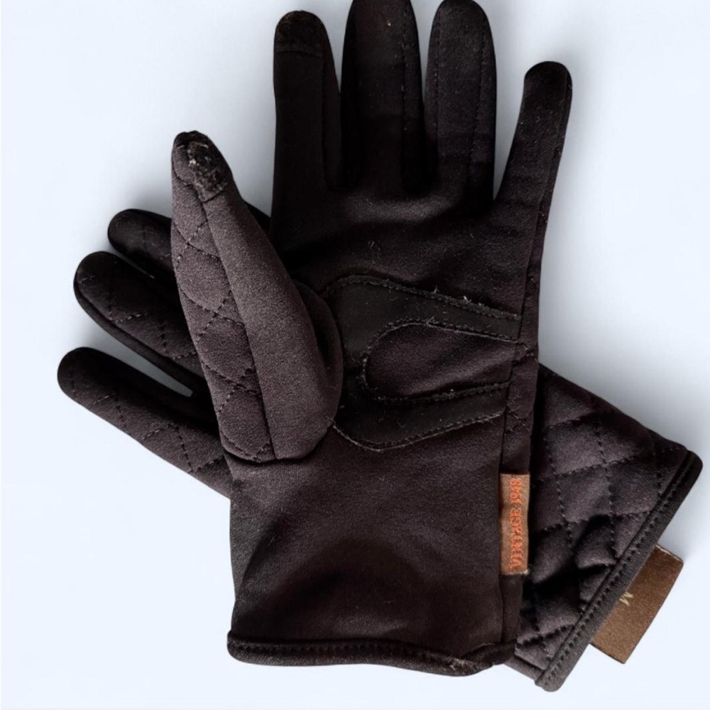Weatherproof Black Quilted Women's Gloves